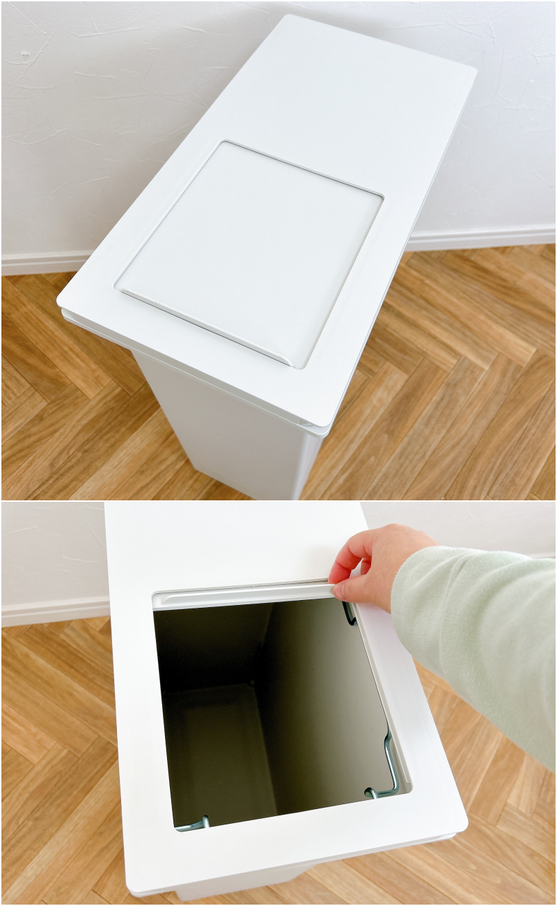 無印良品のおすすめゴミ箱「ポリプロピレンフタが選べるダストボックス・大(30L袋用)」