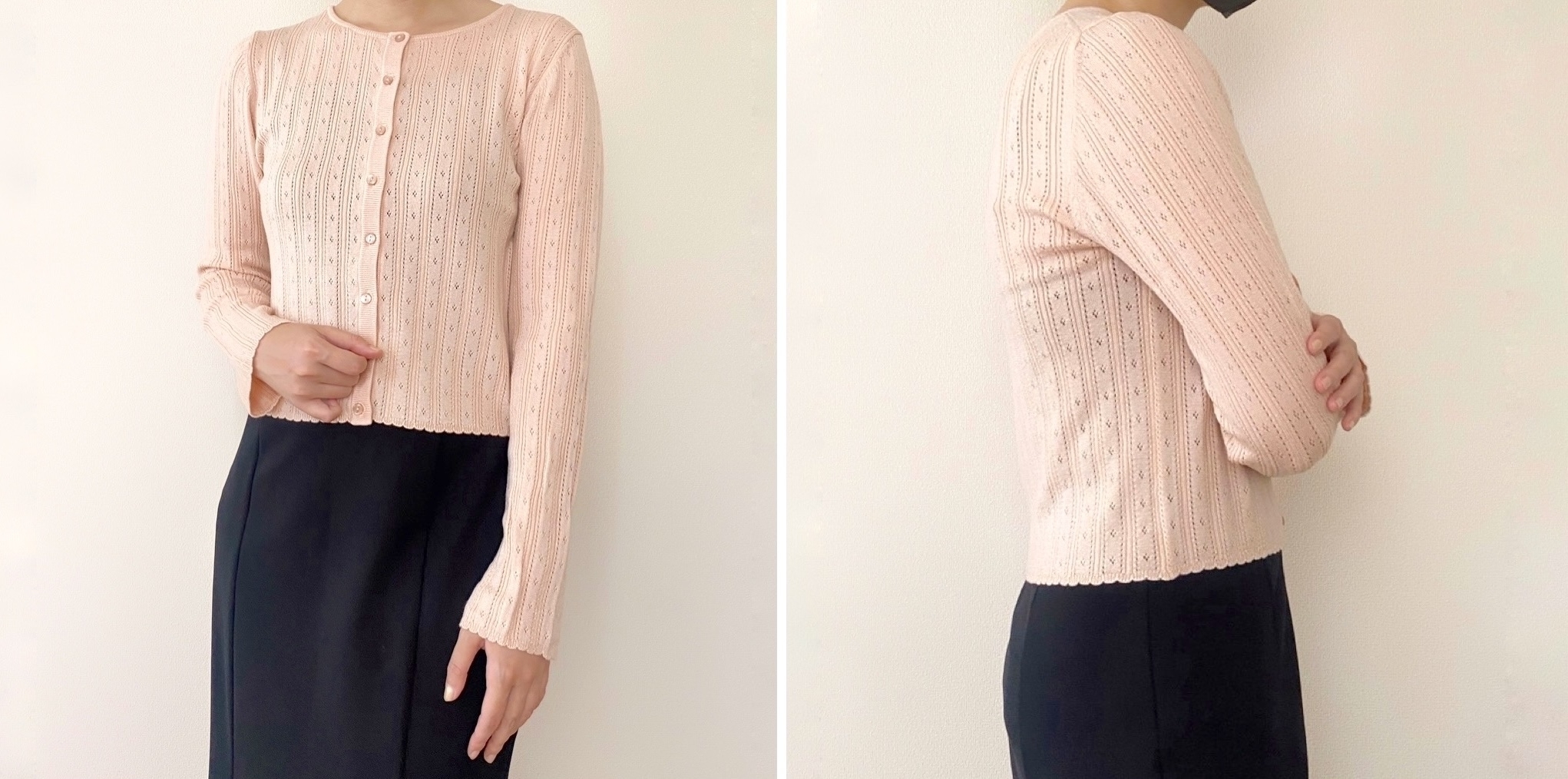 GU（ジーユー）のおすすめファッションアイテム「ポインテールカーディガンNTQ+E」