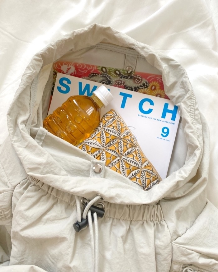 GU（ジーユー）のおすすめファッションアイテム「ソフトナイロンドローストリングバックパック」