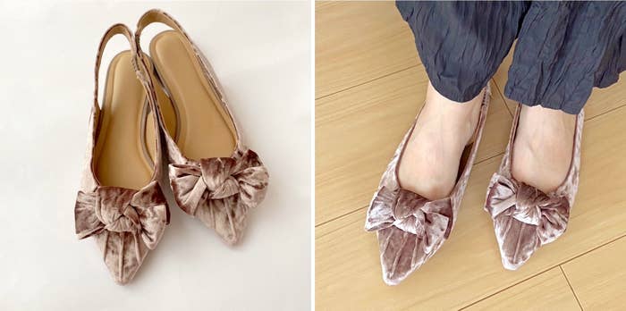 GU(ジーユー)のおすすめファッションアイテム「リボンフラットシューズ+E」