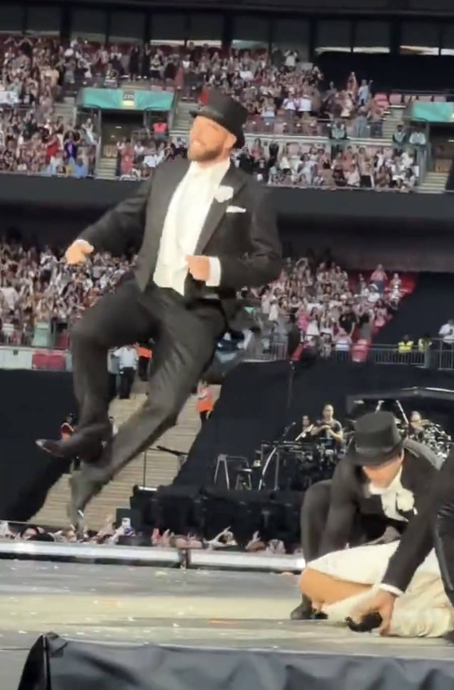 How Travis Kelce Ended Up On Stage At Taylor Swift Eras Tour