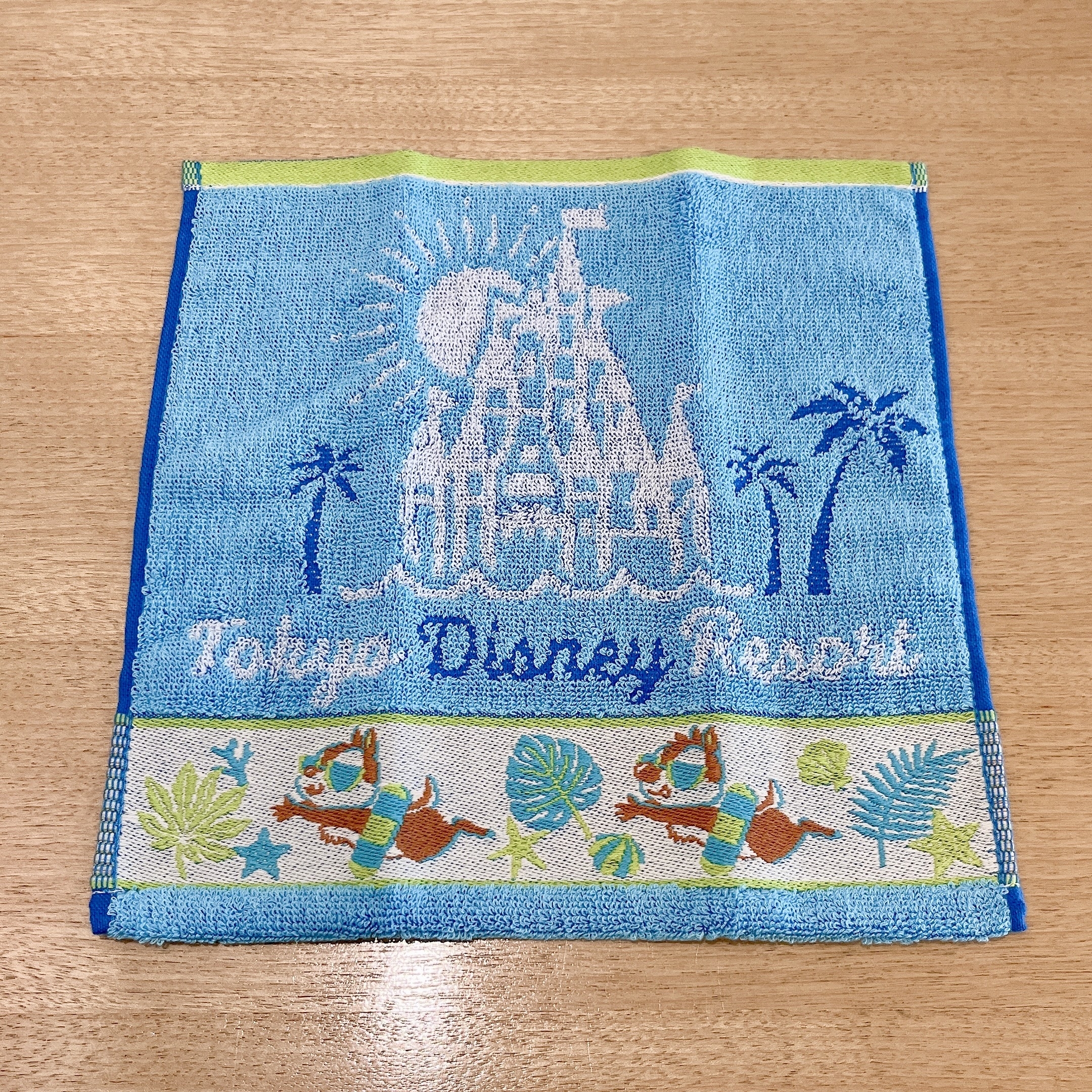 ディズニーランドのおすすめお土産「ミニタオル3枚 ミッキーマウスと仲間たち SuiSui Summer」