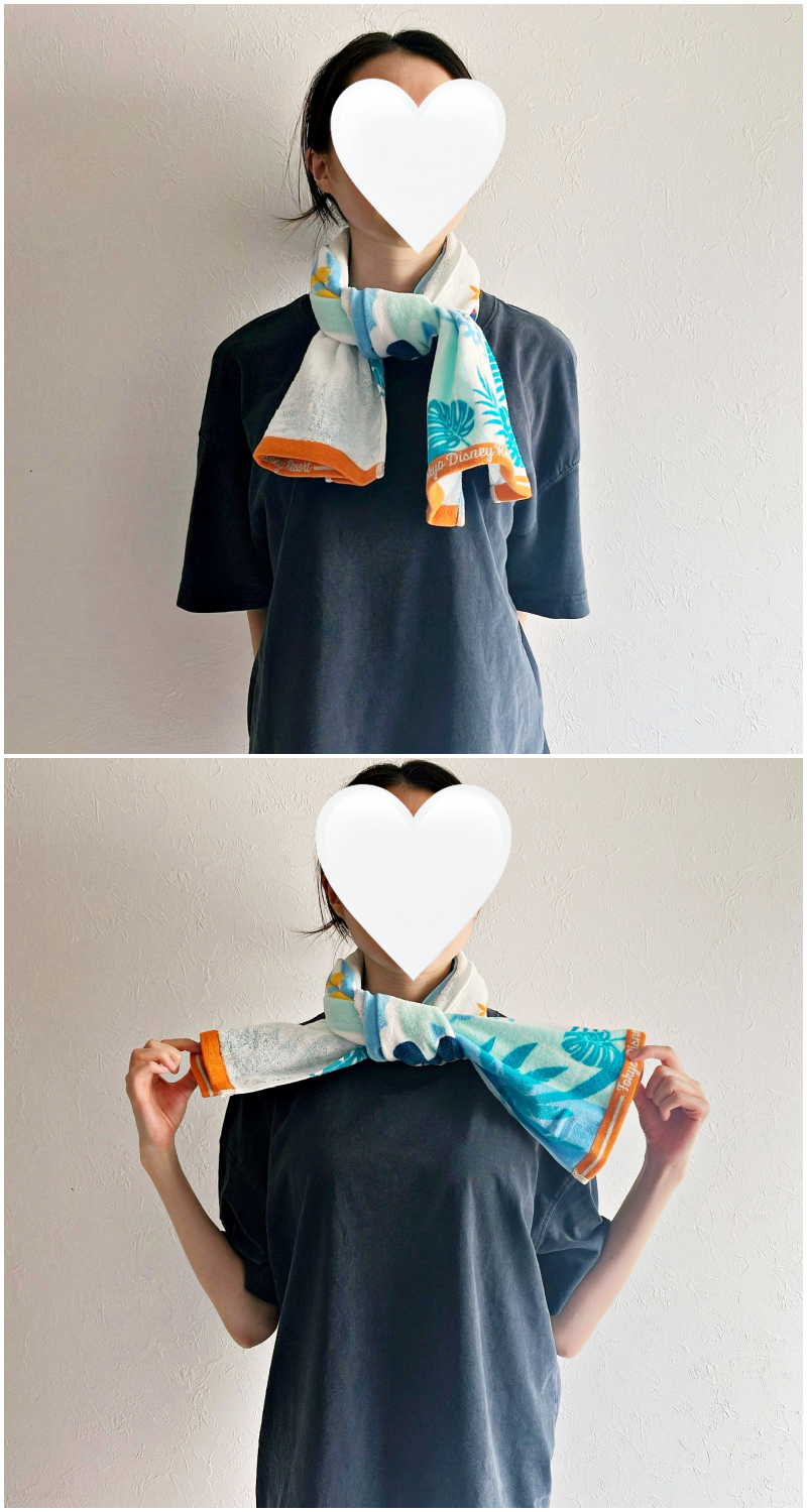 ディズニーランドのおすすめタオル「ロングフェイスタオル」