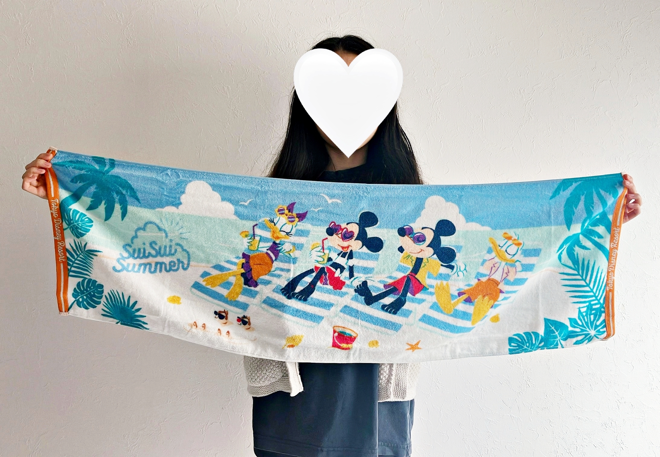 ディズニーランドのおすすめタオル「ロングフェイスタオル」