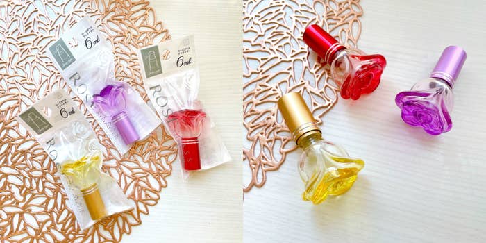 Seria(セリア)のおすすめ便利グッズ「ガラスアトマイザー ローズ 6ml」