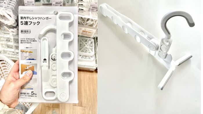 NITORI(ニトリ)のおすすめ優秀ハンガー「室内干しシャツハンガー 5連フック」