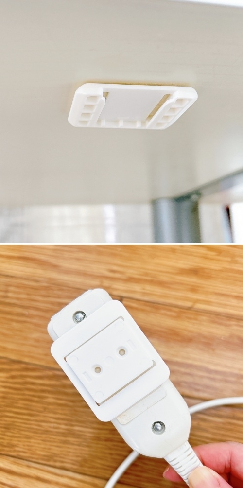 DAISO(ダイソー)のおすすめ便利グッズ「電源タップ固定器」