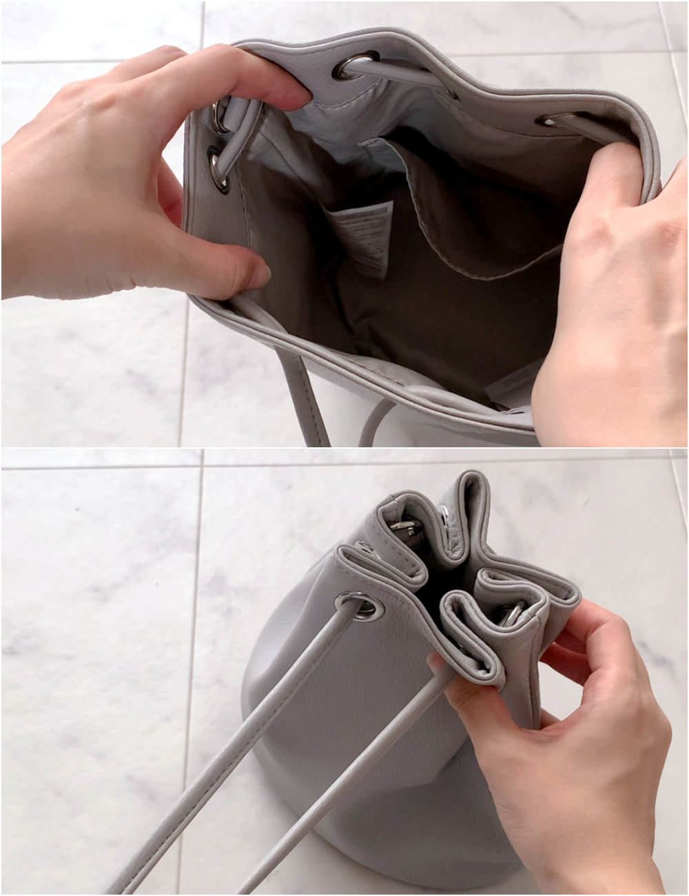 しまむらのおすすめファッションアイテム「SN＊キンチャクショルダー」