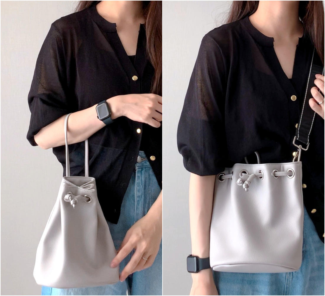 しまむらのおすすめファッションアイテム「SN＊キンチャクショルダー」