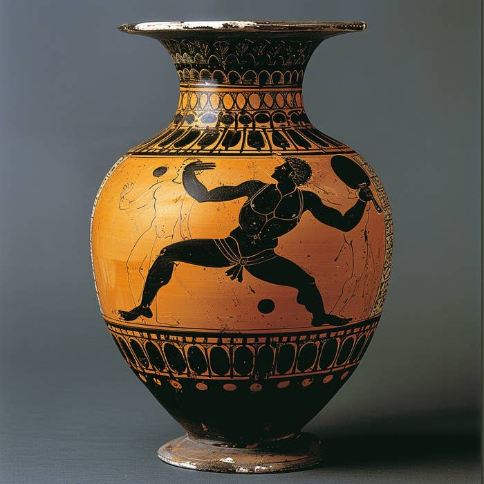 a Greek pot