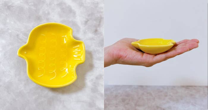 DAISO（ダイソー）のおしゃれ食器「豆皿（とり、イエロー、約8cm）」