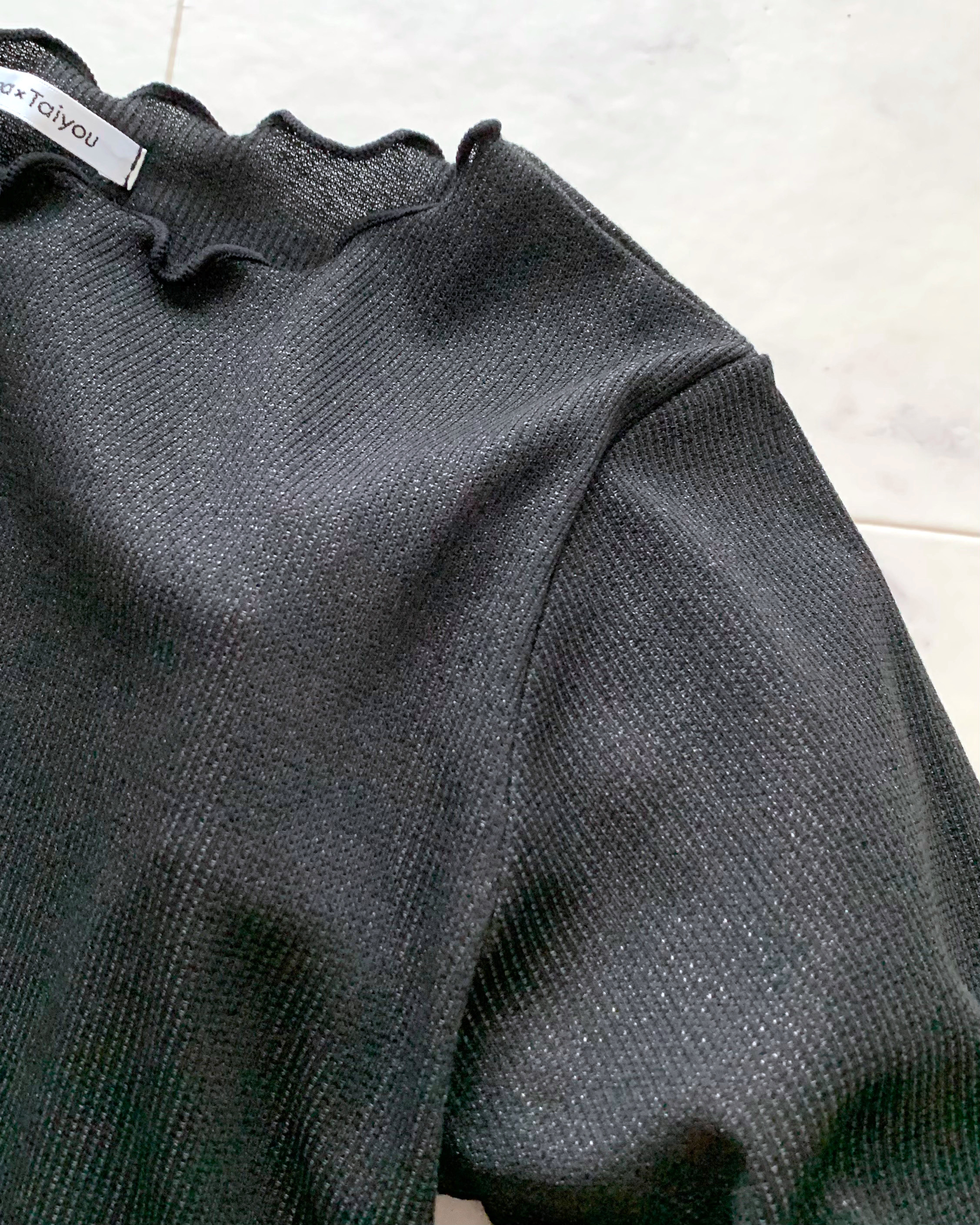 しまむらのおすすめファッションアイテム「HTラメテレコメローT」