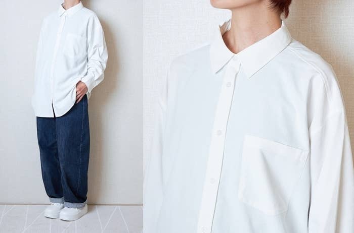 GU（ジーユー）のおすすめファッションアイテム「オーバーサイズシャツ」