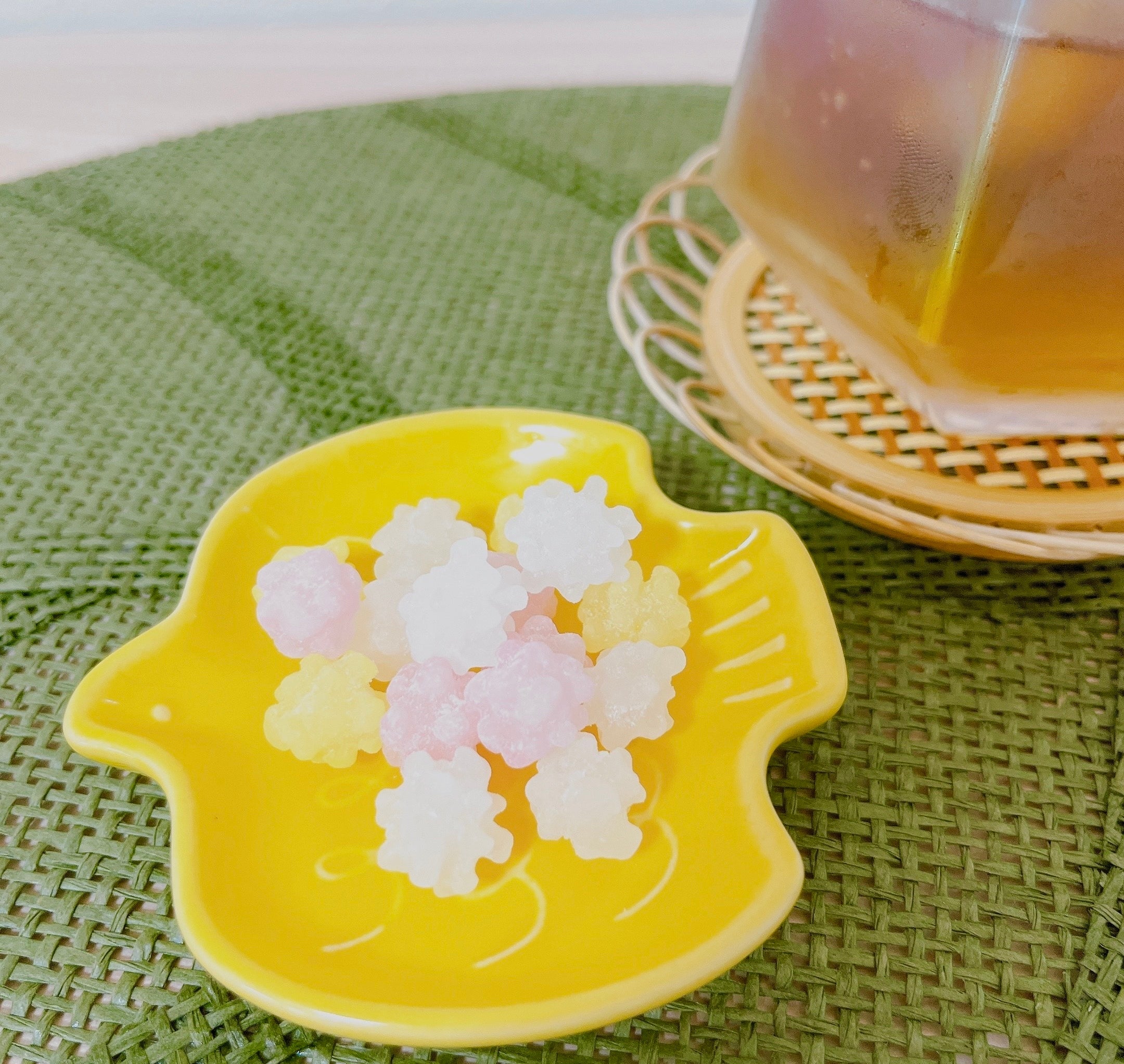 DAISO（ダイソー）のおしゃれ食器「豆皿（とり、イエロー、約8cm）」
