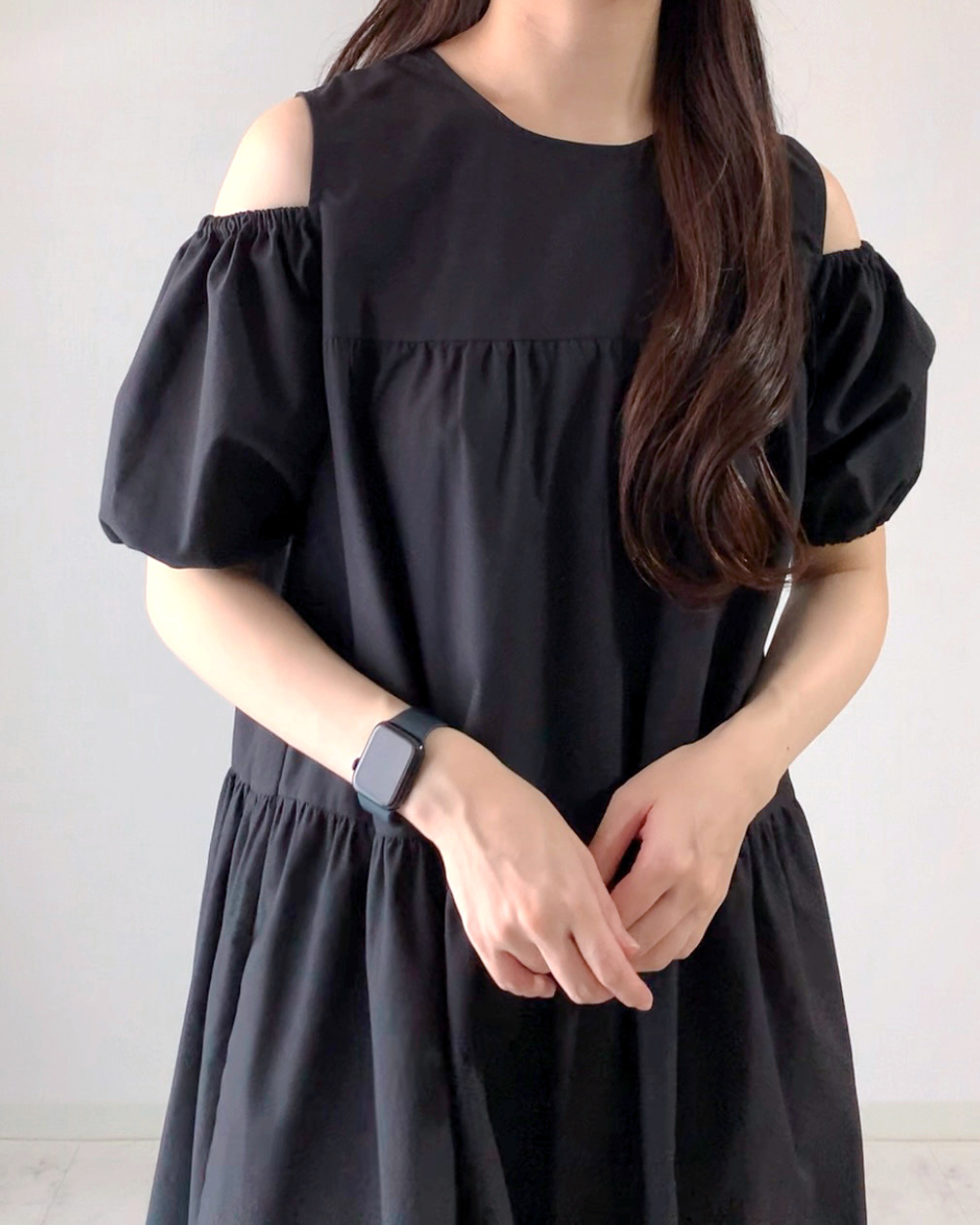 しまむらのおすすめファッションアイテム「カタアキティアードOP」