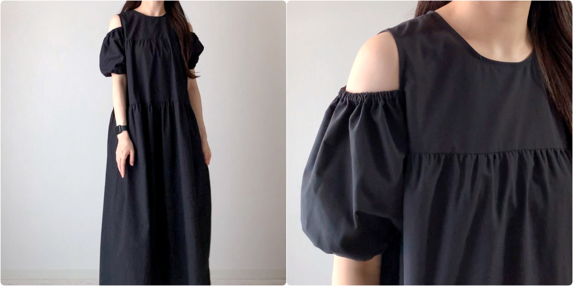 しまむらのおすすめファッションアイテム「カタアキティアードOP」