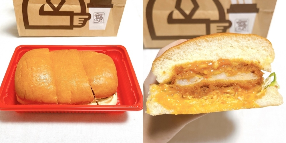 コメダ珈琲店のオススメのメニュー「ガーリックシュリンプカツパン」