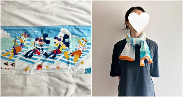 ディズニーランドのおすすめタオル「ロングフェイスタオル」