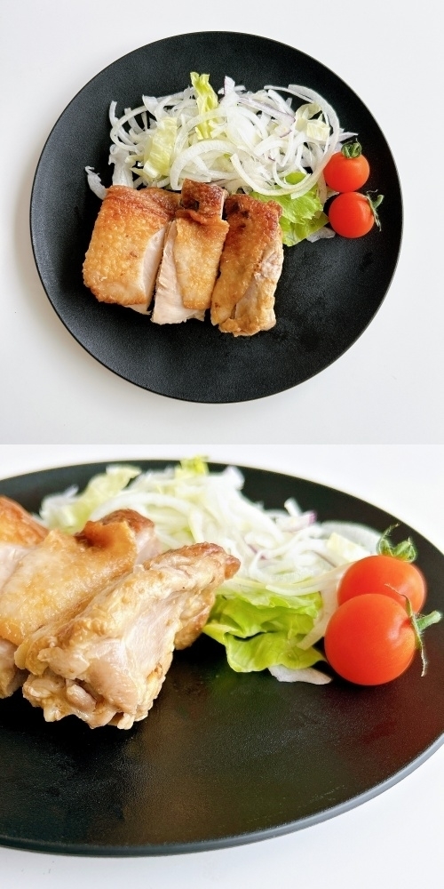 ダイソーのおすすめ雑貨「深月レンジ食器（丸皿、21cm、黒）」