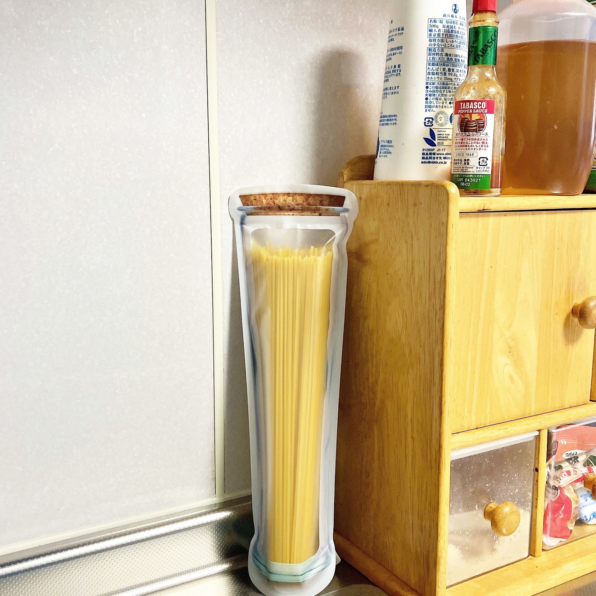 DAISO（ダイソー）のおすすめキッチン雑貨「底マチジップバッグ（550ml、3枚）」