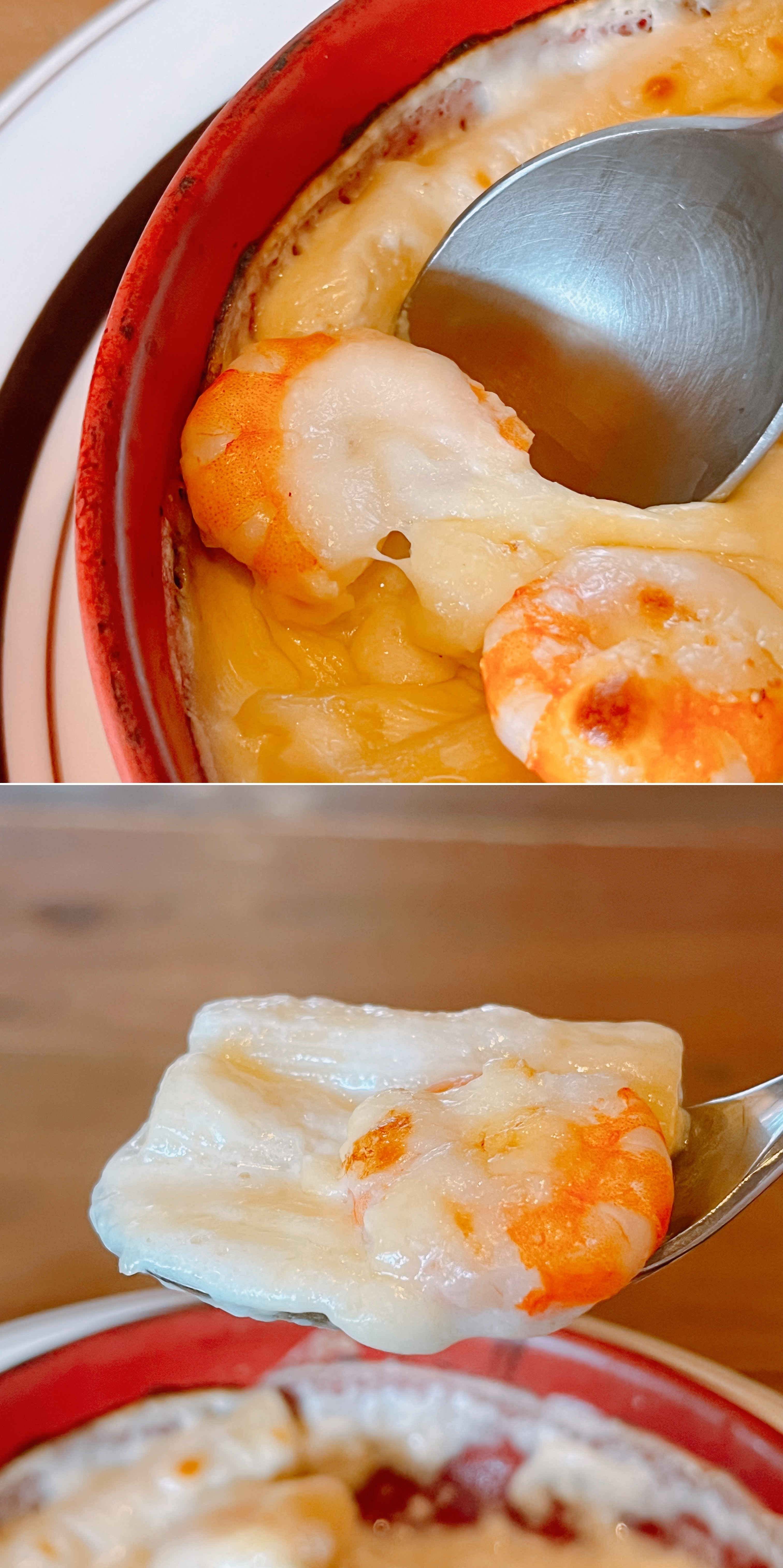 星乃珈琲のおすすめフード「海老とモッツァレラチーズのグラタン」