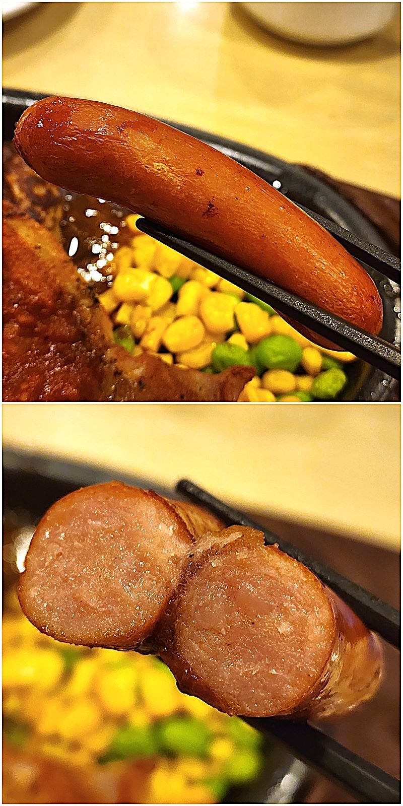 ガストのおすすめフード「鉄板ハンバーグミックスグリル」