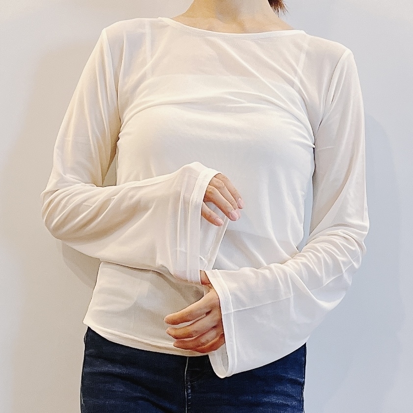 しまむらのオススメのトップス「エリバインダーフレアシアT」