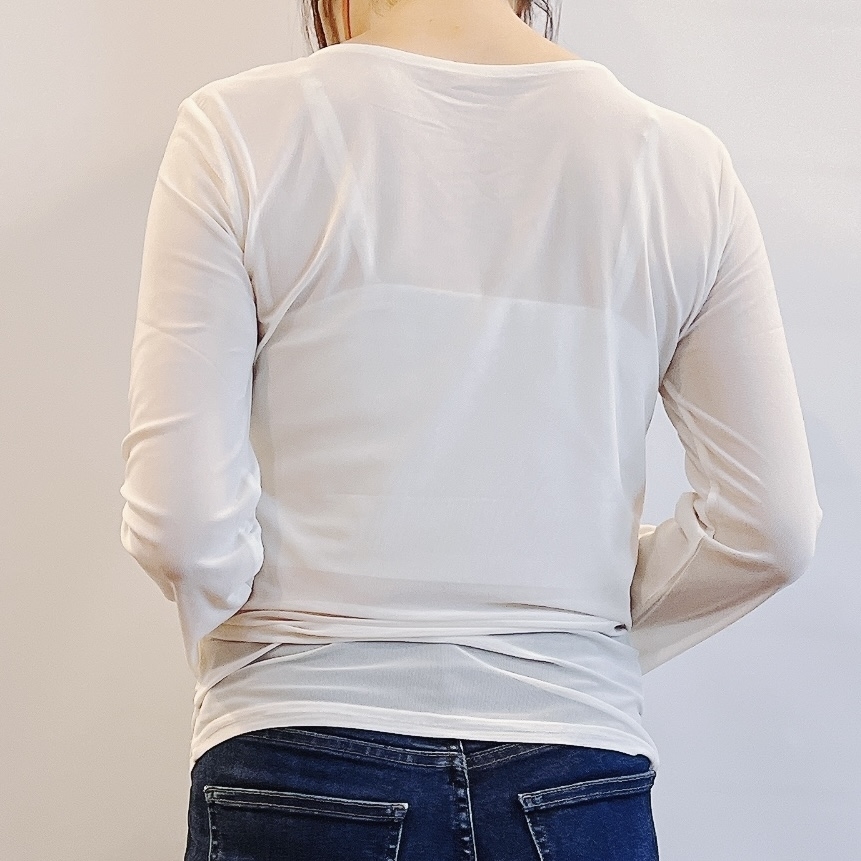 しまむらのオススメのトップス「エリバインダーフレアシアT」