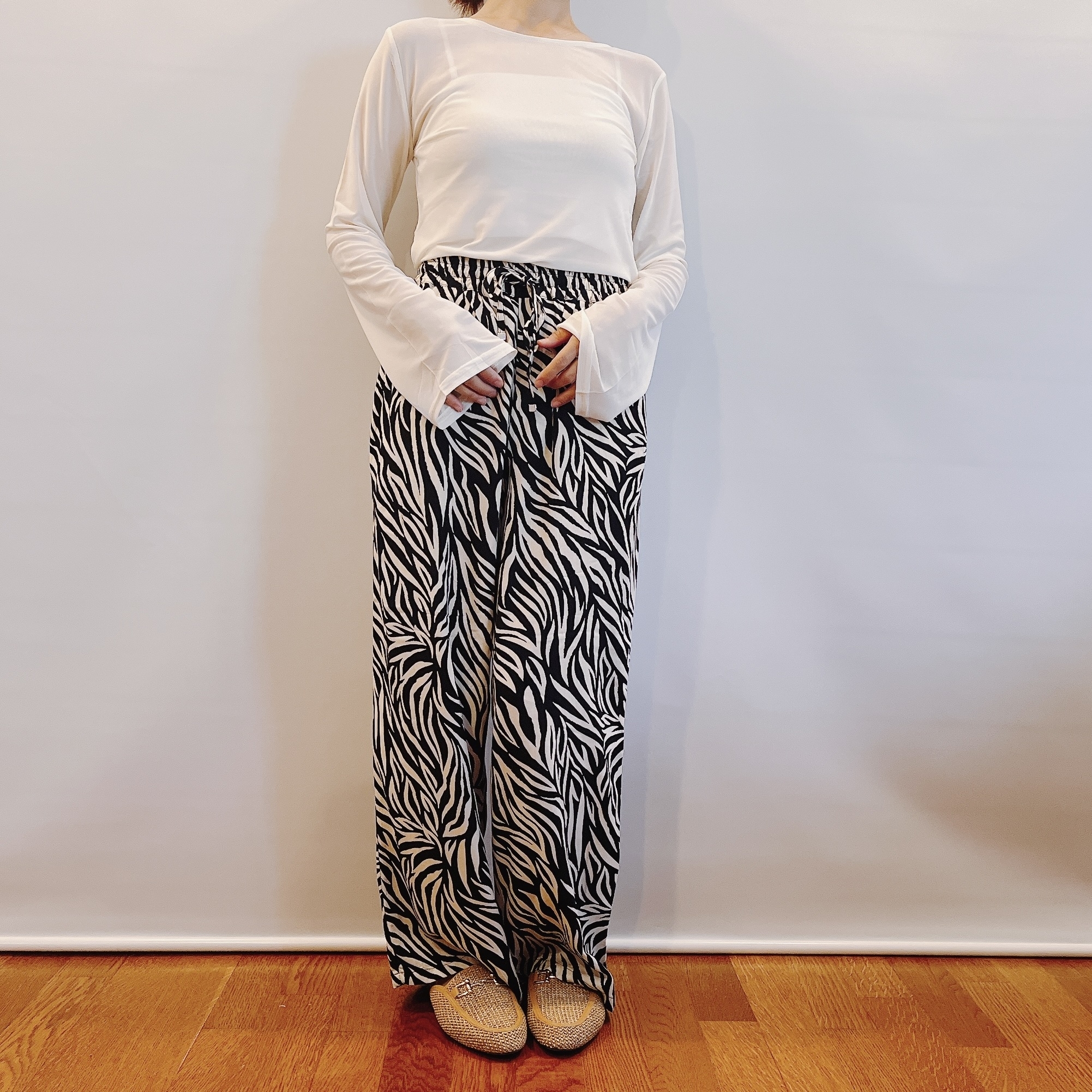 しまむらのオススメのトップス「エリバインダーフレアシアT」