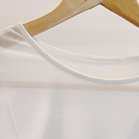 しまむらのオススメのトップス「エリバインダーフレアシアT」