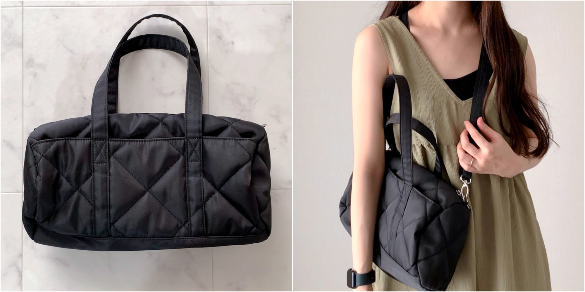 しまむらのおすすめファッションアイテム「SN＊ロール2WAYボストン」