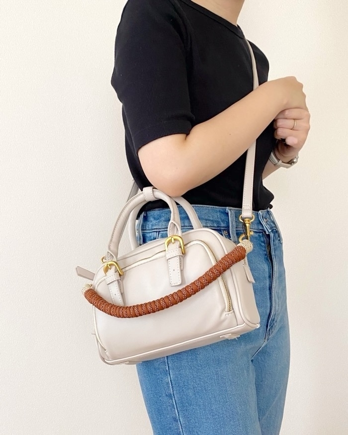 ZARA(ザラ)のおすすめファッションアイテム「ロープストラップ ボストンバッグ」