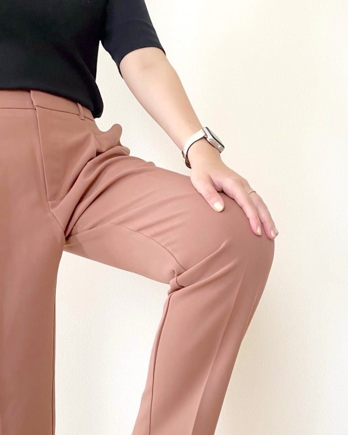 GU（ジーユー）のおすすめファッションアイテム「タックテーパードパンツ（丈標準65.0～69.0cm）」