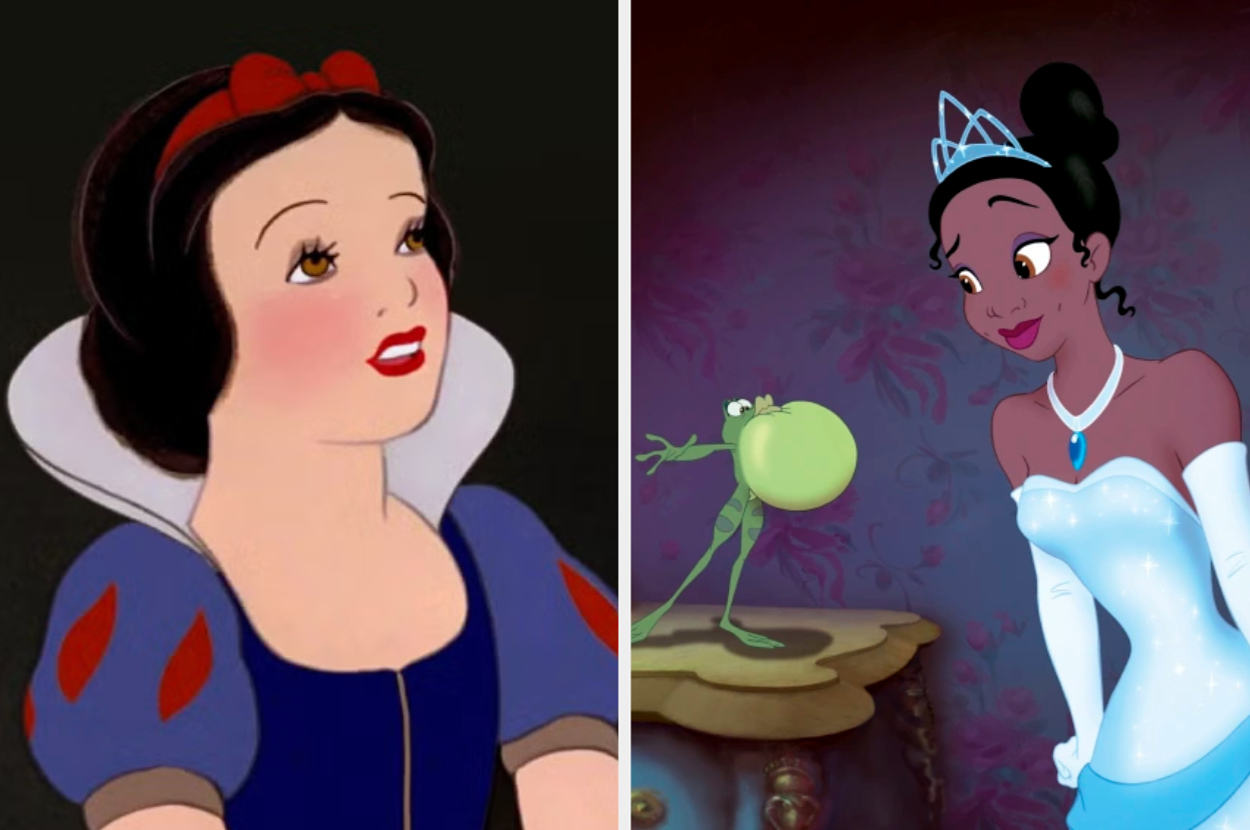 Snow White and Tiana from Disney’s 