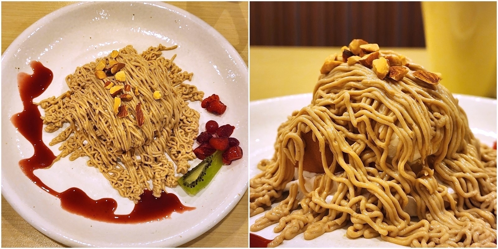 ガストのおすすめデザート「台湾カステラのクリーム・ド・マロン」