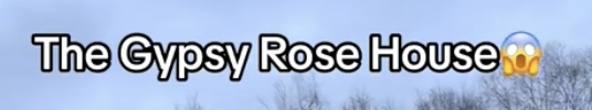 Text reads: "The Gypsy Rose House" followed by an emoji with wide eyes and mouth agape