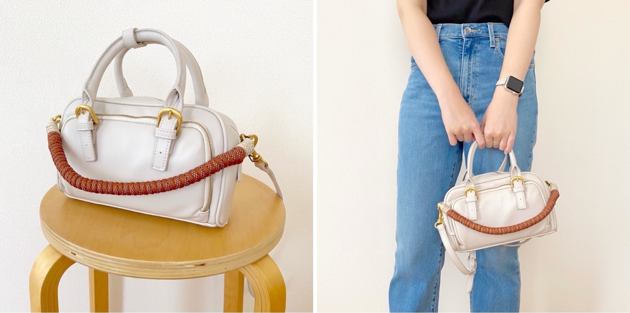 ZARA（ザラ）のおすすめファッションアイテム「ロープストラップ ボストンバッグ」