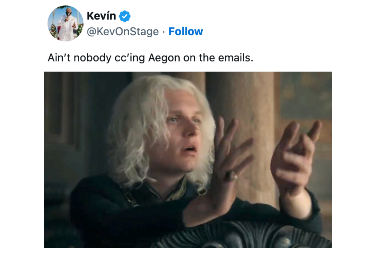 House Of The Dragon Tweets Season 2, Episode 4