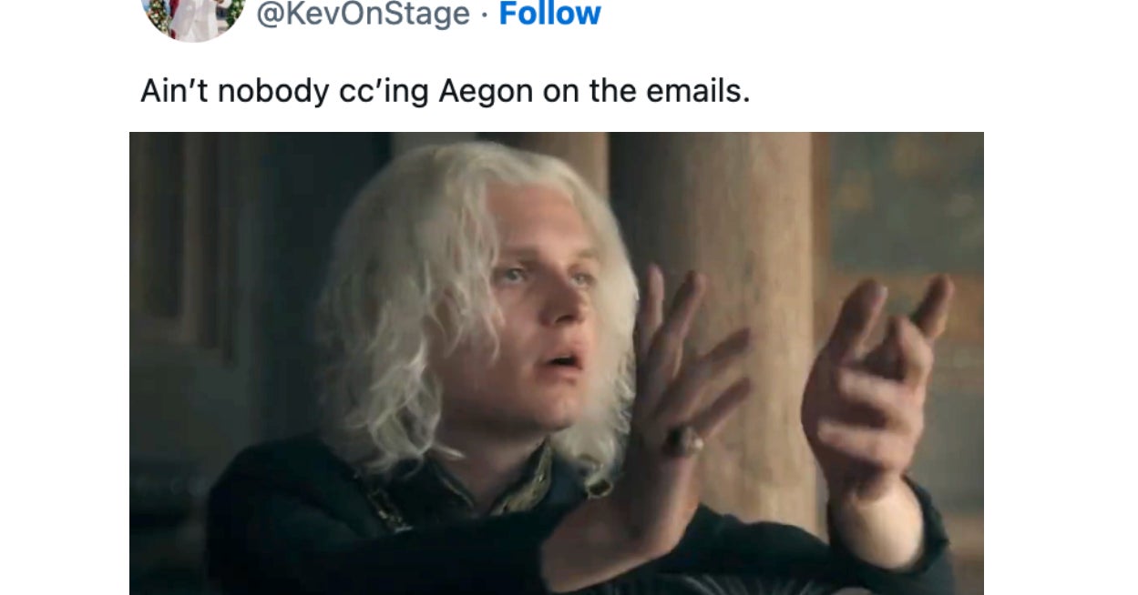 House Of The Dragon Tweets Season 2, Episode 4