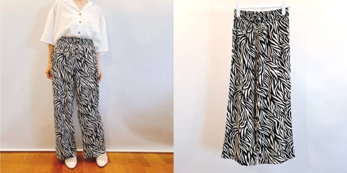 しまむらのおすすめファッションアイテム「プリントストレートパンツ」