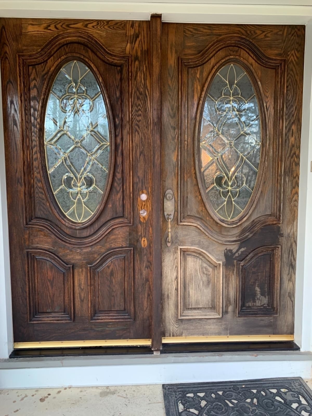 reviewer photograph  showing a melodramatic  earlier  and aft  of their beforehand   doors