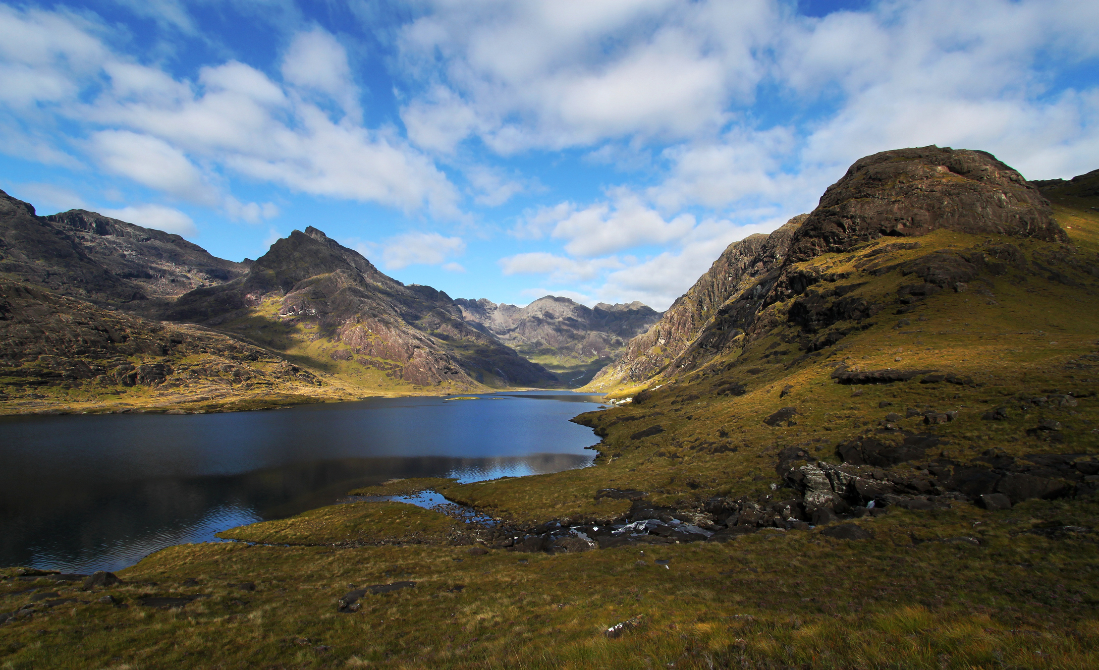 A beautiful, rugged landscape.