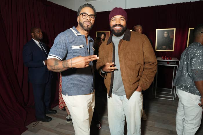 Jordan Thee Stallion links up with Method Man at the &quot;Power&quot; premiere.
