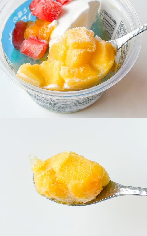 セブン-イレブンのおすすめアイス「マンゴーと苺のブルーハワイ氷」