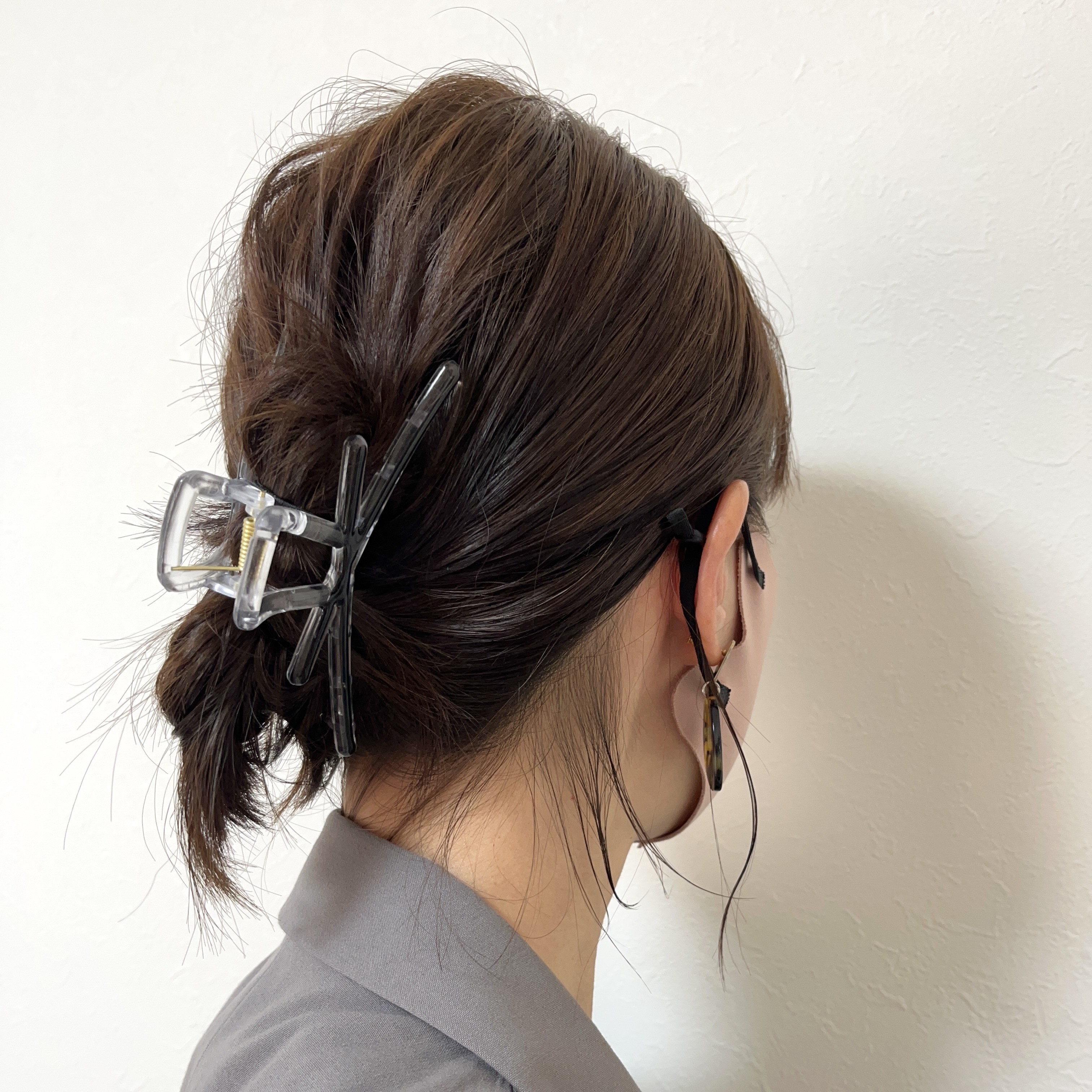 DAISO（ダイソー）の韓国っぽヘアアクセサリー「バンスクリップ（パイピング、スリムリボン）」