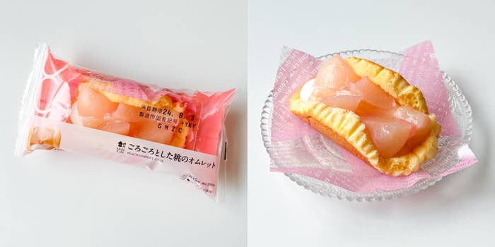 LAWSON(ローソン)のおすすめスイーツ「ごろごろとした桃のオムレット」