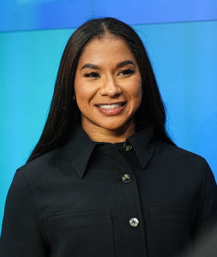 Closeup of Jordan Chiles