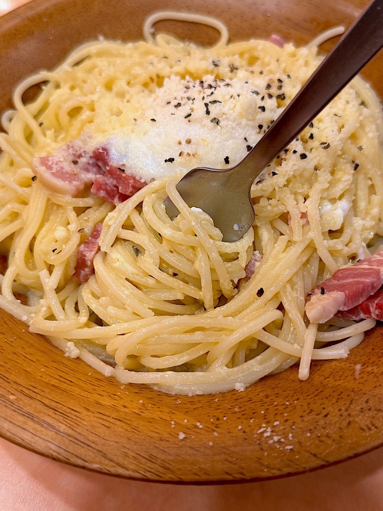 サイゼリヤのおすすめメニュー「カルボナーラ」