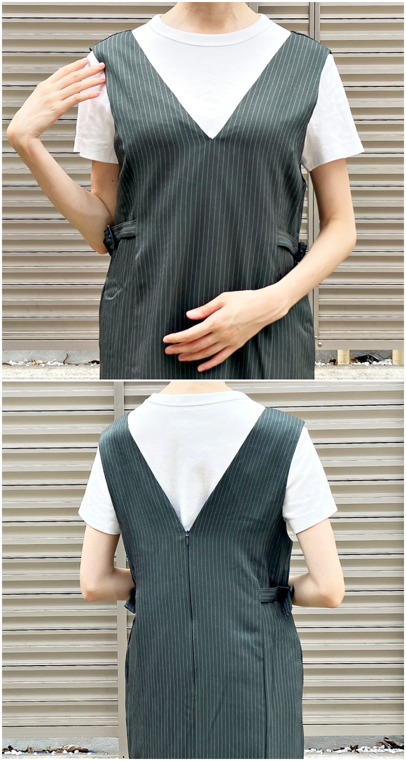 Honeys（ハニーズ）のおすすめワンピース「Ｖネックジャンスカ」