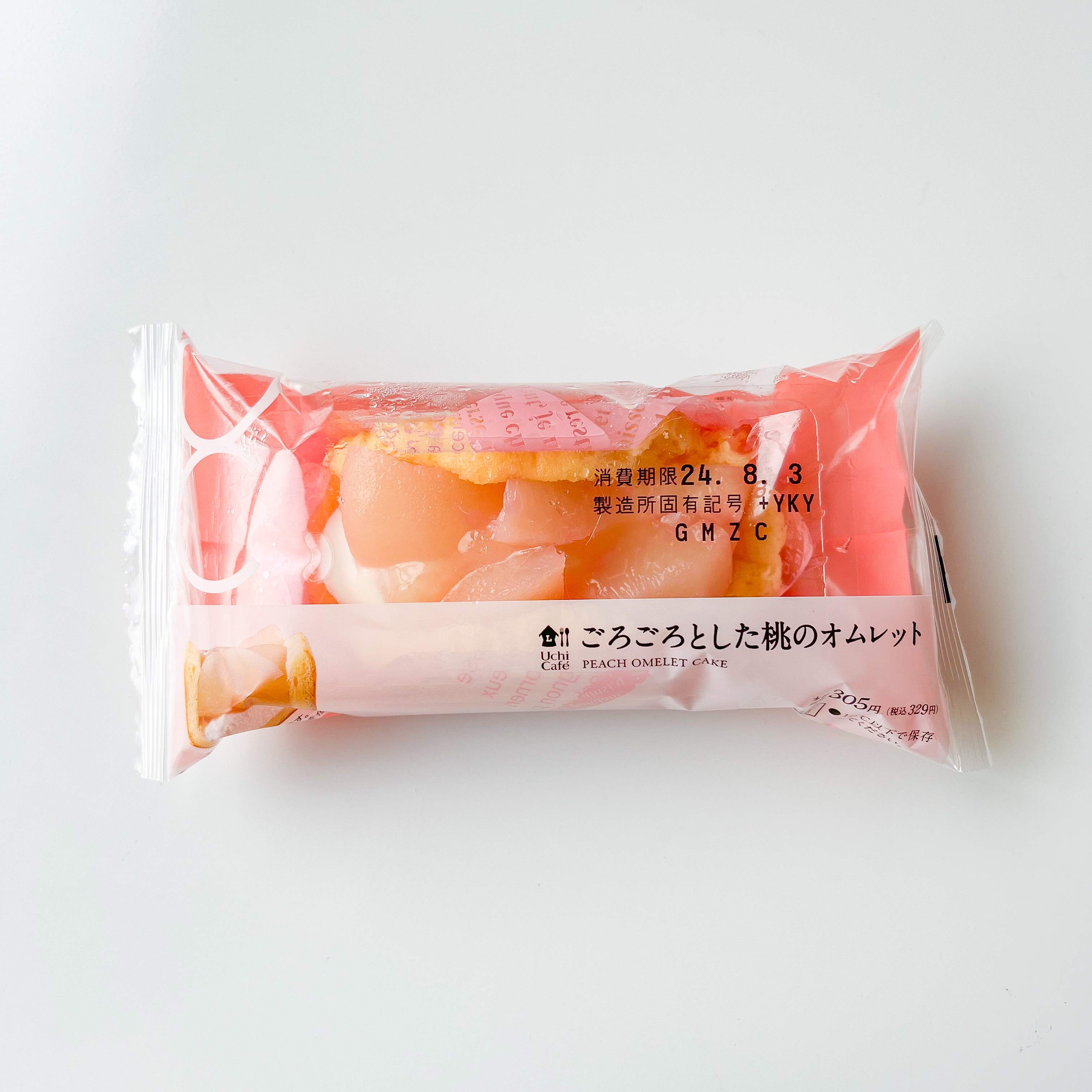 LAWSON(ローソン)のおすすめスイーツ「ごろごろとした桃のオムレット」